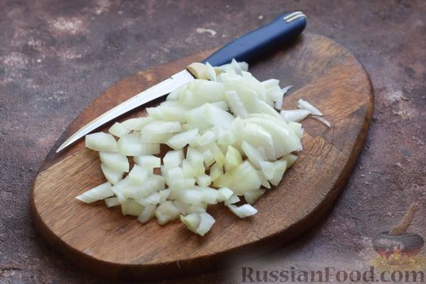 Скумбрия, запечённая с отварным картофелем, грибами и сыром